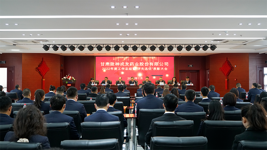 凝心聚力，踔厲奮發(fā)，奮力譜寫隴神戎發(fā)高質(zhì)量發(fā)展新篇章——隴神戎發(fā)隆重舉行2022年度工作總結(jié)暨評(píng)先選優(yōu)表彰大會(huì)